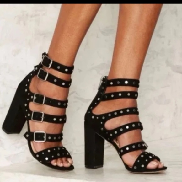SAM EDELMAN YORK STUD HEELS– Black 
size 9 - Picture 1 of 12